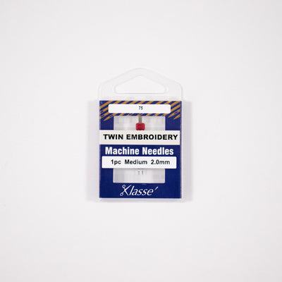 Klassé Twin Embroidery Needle – 2.0mm (Single)