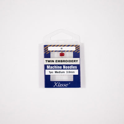 Klassé Twin Embroidery Needle – 3.0mm (Single)