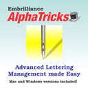 Embrilliance AlphaTricks - Turn Alphabet Designs into Typeable Fonts