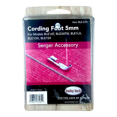BL Cording Foot 5mm Carded BLE1SX