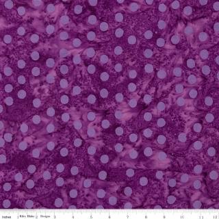 Riley Blake Batiks Elementals Polka Pop Mulberry Jam