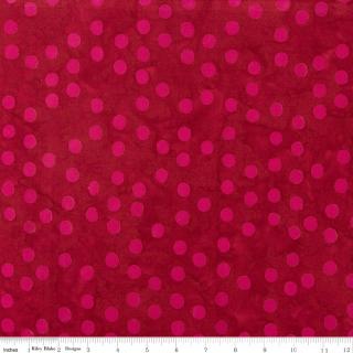 Riley Blake Batiks Elementals Polka Pop Brick