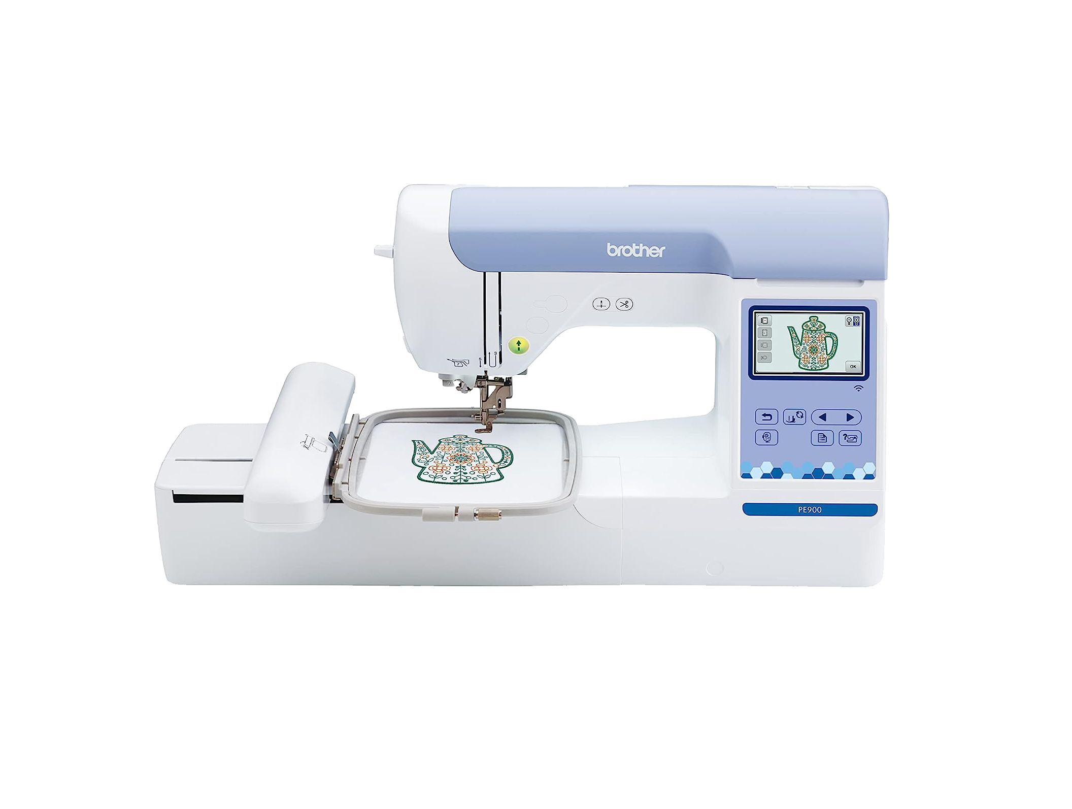 Brother PE900 5x7 Embroidery Machine and Magnetic Hoop