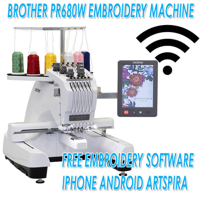 Brother Entrepreneur W PR680W 6-Needle Embroidery Machine