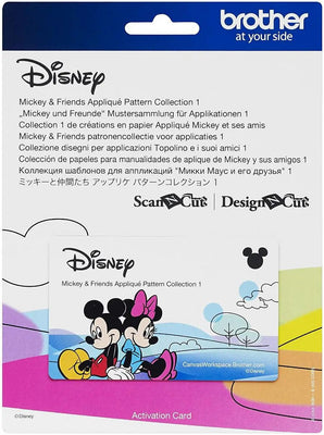 Brother Disney Mickey & Friends Appliqué Pattern Collection (CADSNP03)