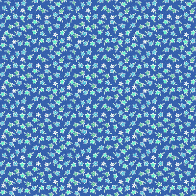 Riley Blake Flea Market Star Flowers Denim