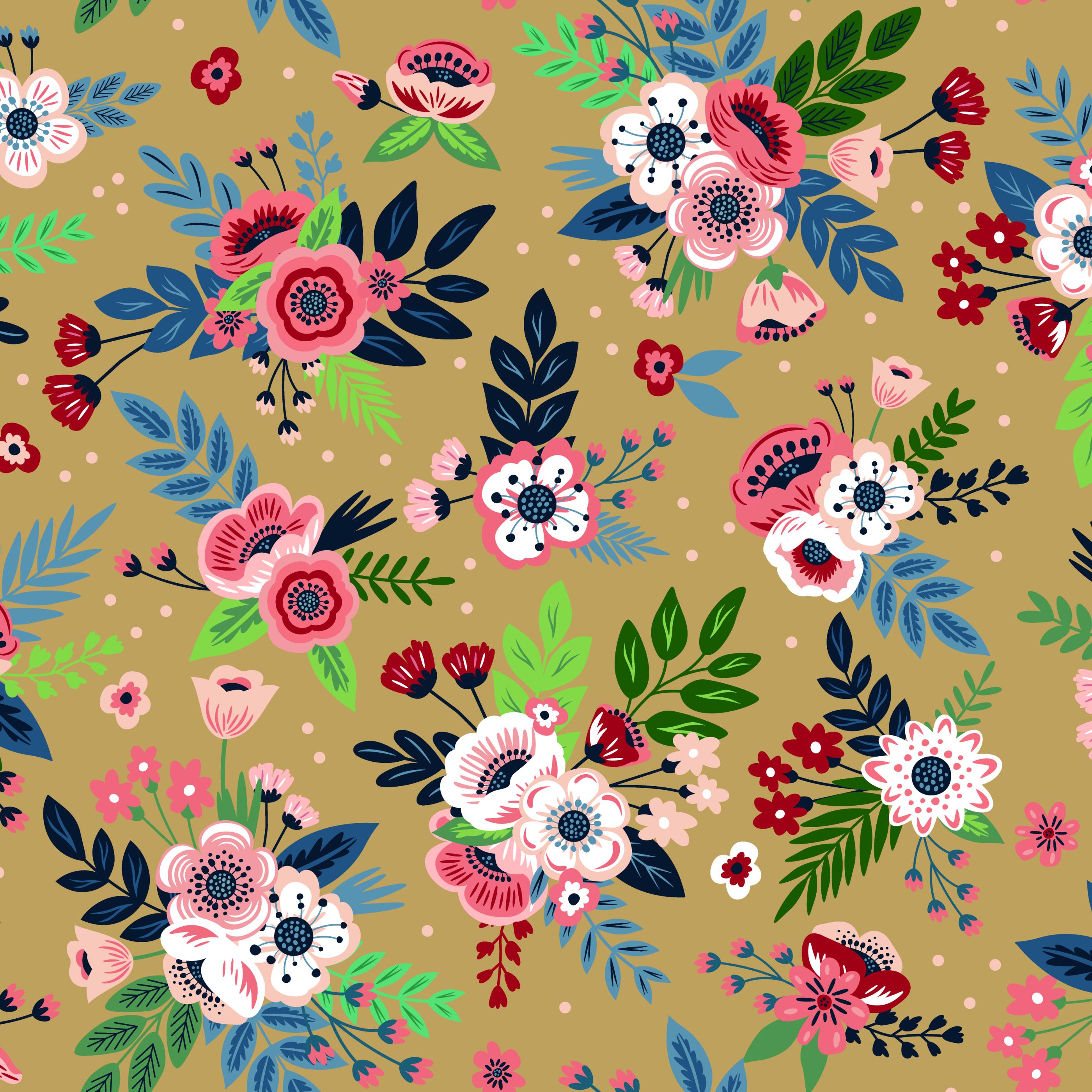 Riley Blake A Spoonful of Sugar Floral Sunrise