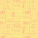 Riley Blake Southern Charm Text Yellow