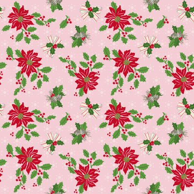 Riley Blake Claus & Co. Main Pink C17740-PINK