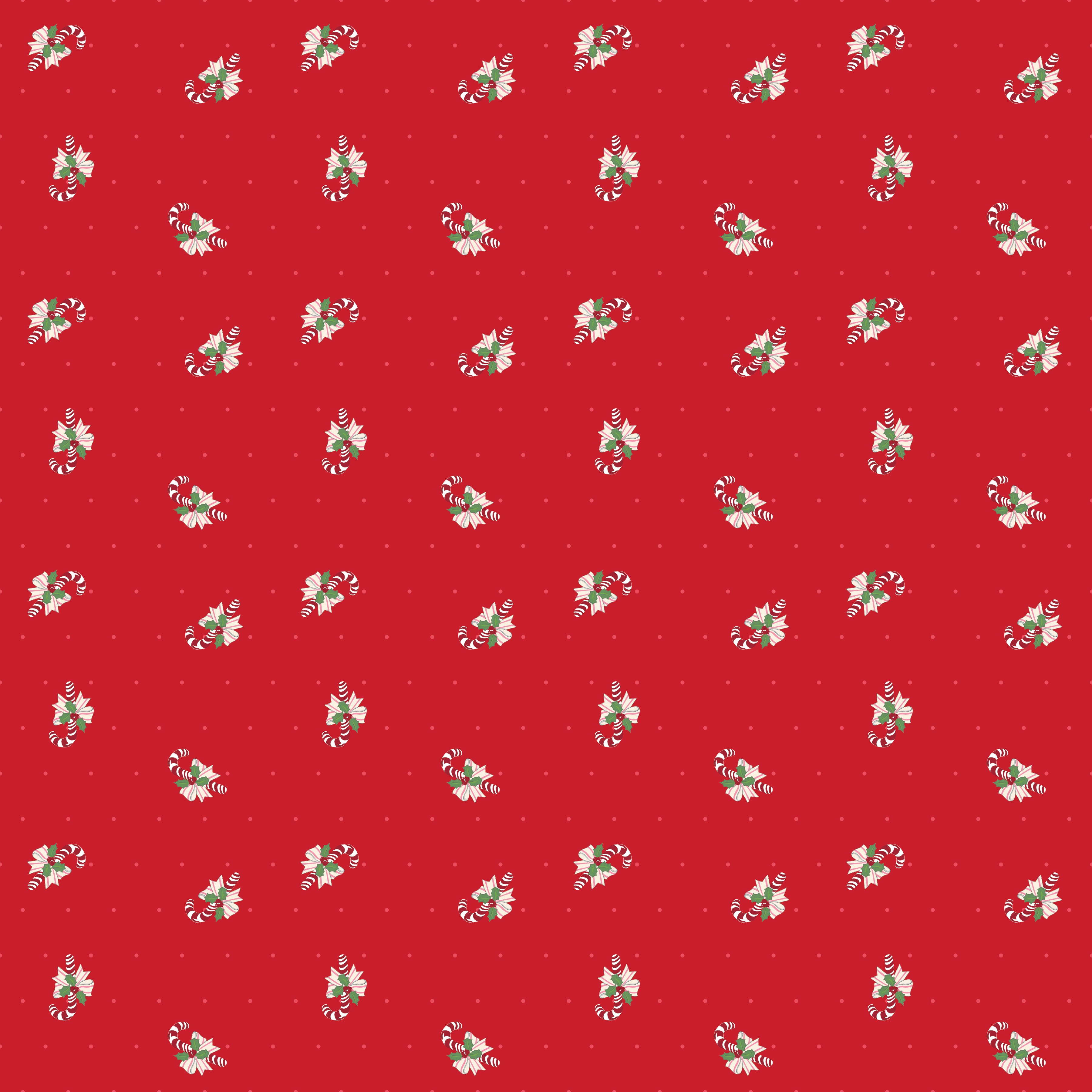 Riley Blake Claus & Co. Candy Cane Toss Red C17746-RED