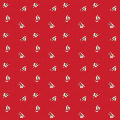 Riley Blake Claus & Co. Candy Cane Toss Red C17746-RED