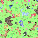 Riley Blake Colorful Critters Main Green