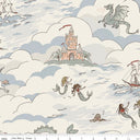 Riley Blake Story Land Main Blue C18300-BLUE cotton fabric by Sarah Jane