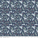Riley Blake Story Land Magic Folk Navy C18303-NAVY cotton fabric by Sarah Jane