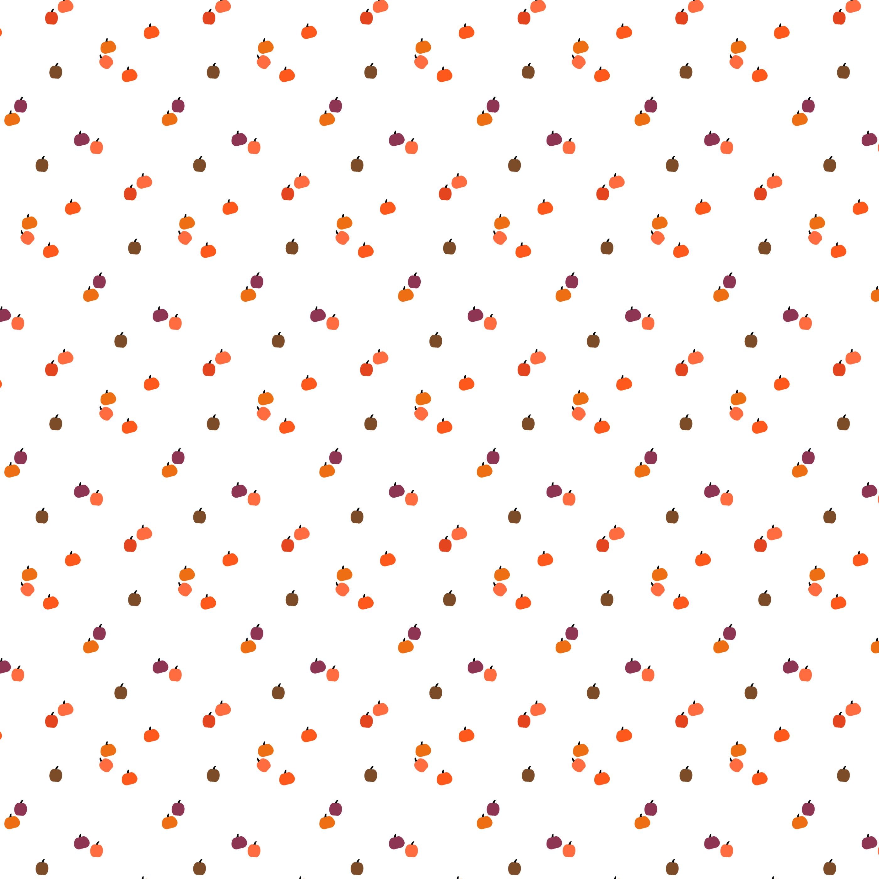 Riley Blake Seasonal Basic Pumpkins White