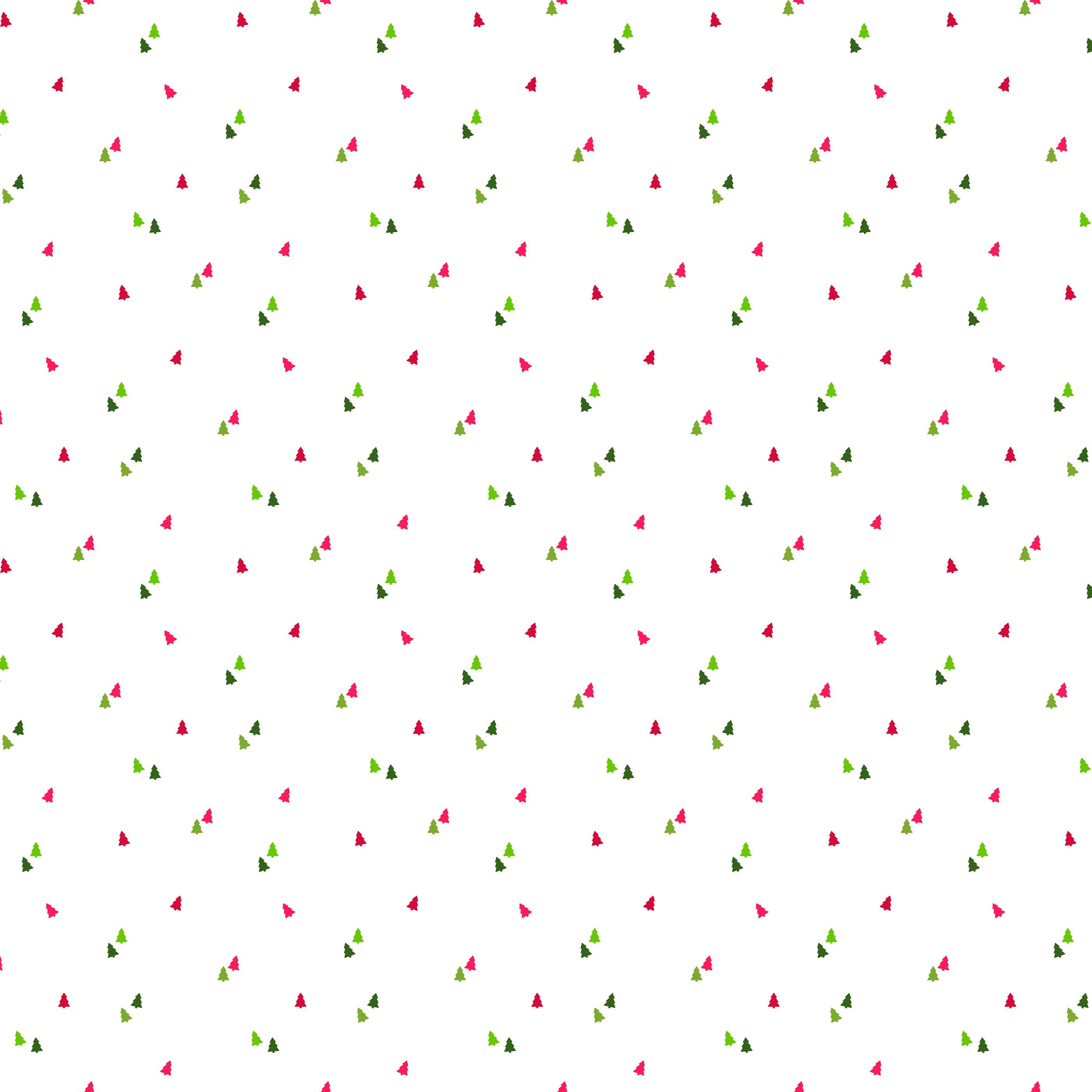 Riley Blake Seasonal Basic Trees White