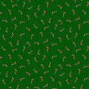 Riley Blake Seasonal Basics Candy Canes Green