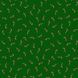 Riley Blake Seasonal Basics Candy Canes Green