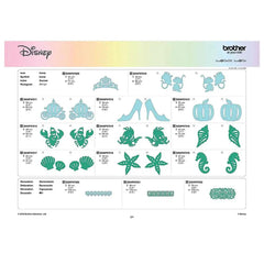 Brother Disney Cinderella & Ariel Design Pattern Collection (CADSNP07)