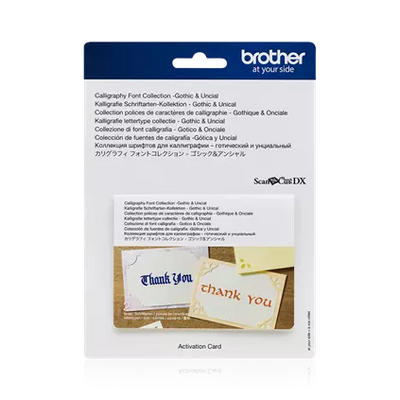Brother Calligraphy Font Collection – Gothic and Uncial Activation Card