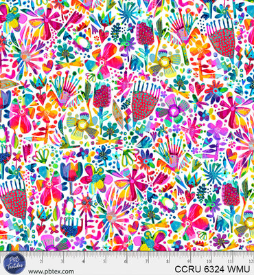 P&B Textiles Color Crush - Rainbow Garden (WMU)
