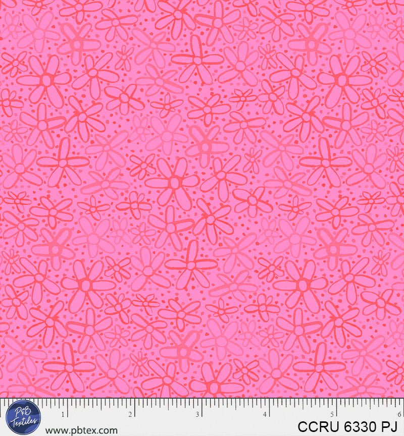 P&B Textiles Color Crush - Doodle Flower Allover (PJ)