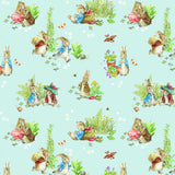 Riley Blake Peter Rabbit and Benjamin Bunny Main Blue