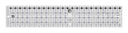 Creative Grids Quick Trim Two Ruler – 4-1/2 in x 24-1/2 in Rectangle