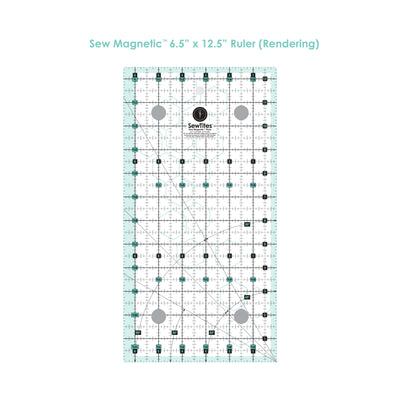 SewTites Sew Magnetic Ruler 6.5" x 12.5" - Right-Handed