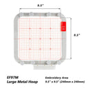 SewTech EF97M 9.5x9.5 magnetic embroidery hoop for Brother and Baby Lock