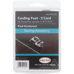 Baby Lock BL Cording Foot 3 Cord ESG ESE ESL ESP ESI ESN ESG-CF3