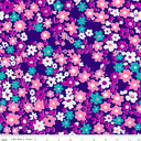 Riley Blake Mid Weight Mesh Print 1C F002-MWM-PRINT1C with ruler