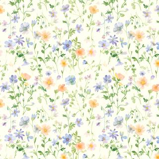 Riley Blake Woven Poly Print 5 watercolor floral