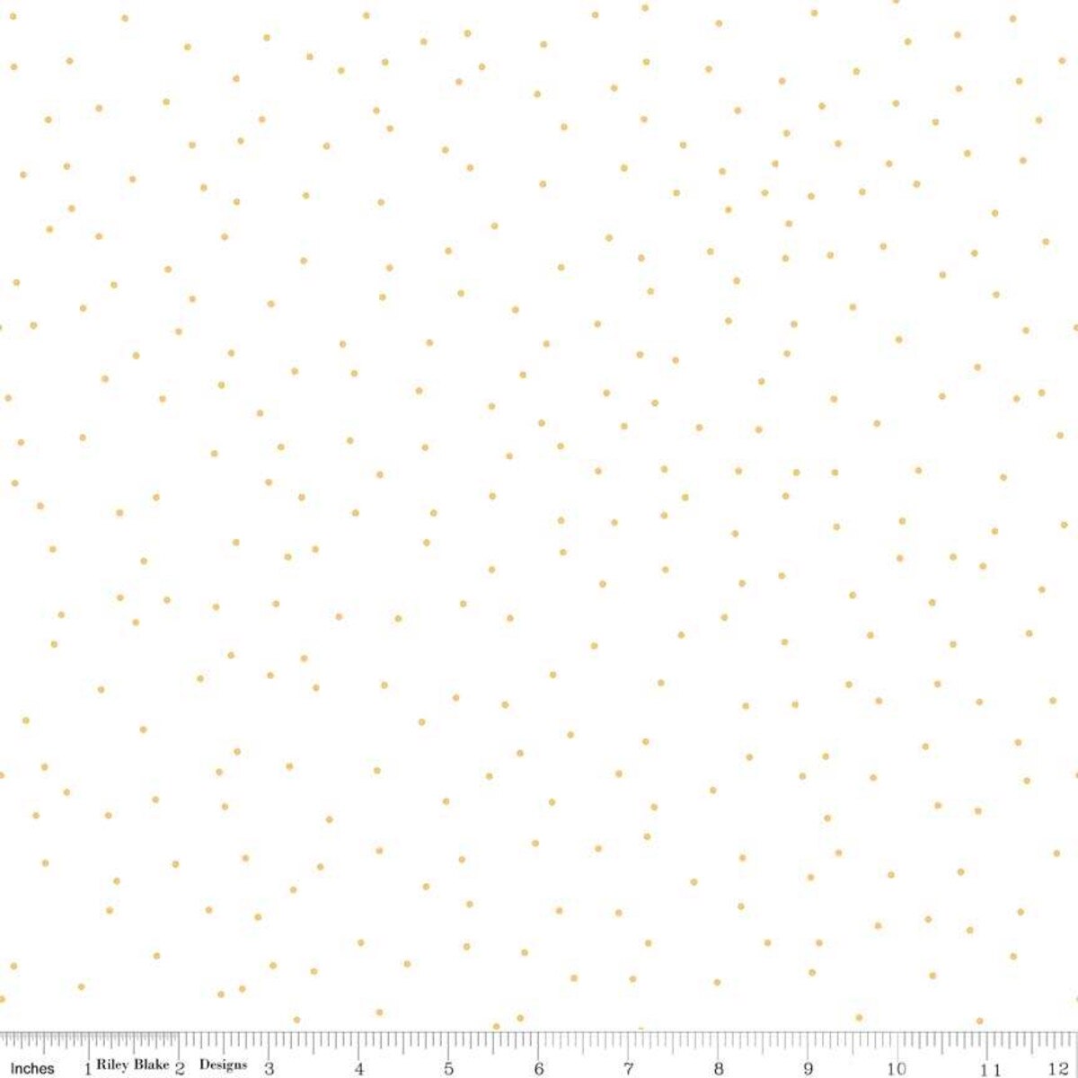 Riley Blake Pin Dot Honey C705-HONEY - Lori Holt - 43"/44" quilting cotton - by the 1/4 yard