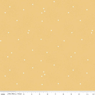 Riley Blake Dainty Daisy Honey C665-HONEY - Beverly McCullough - 43"/44" quilting cotton - by the 1/4 yard