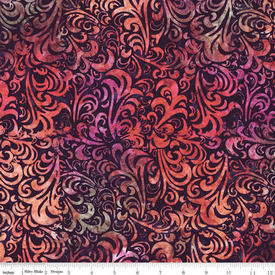 Riley Blake Batiks Elementals Twirl & Swirl Marmalade Splash