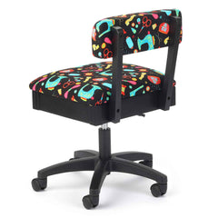 Arrow Hydraulic Sewing Chair - Black Notions