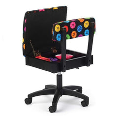 Arrow Hydraulic Sewing Chair - Bright Buttons