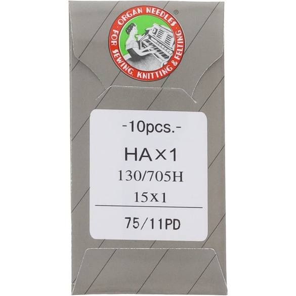 Titanium Organ Needles for Sewing and Embroidery Size 75/11 (package of 10)