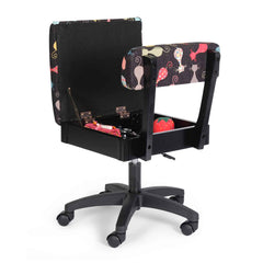 Arrow Hydraulic Sewing Chair in Black- Cat's Meow