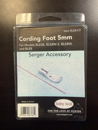 BL Cording Foot 8 Thread 5mm BLETS8 BLES8 BLS8 BLE8W-2 BLEW BLE8
