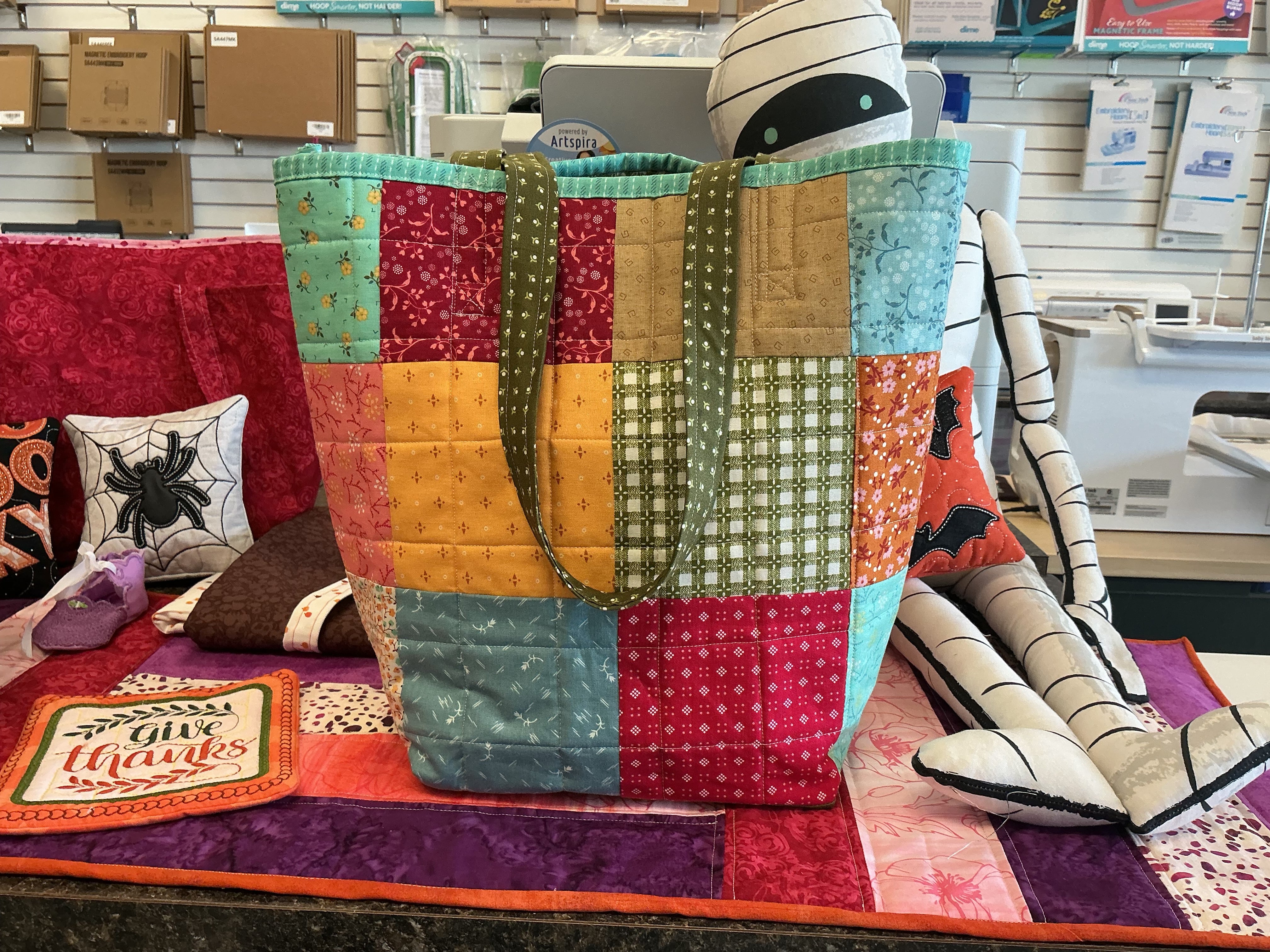 Patchwork Quilted Bag Class