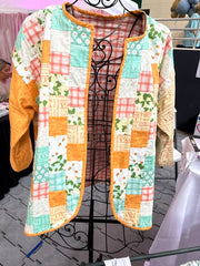 Quilted Sweatshirt Jacket