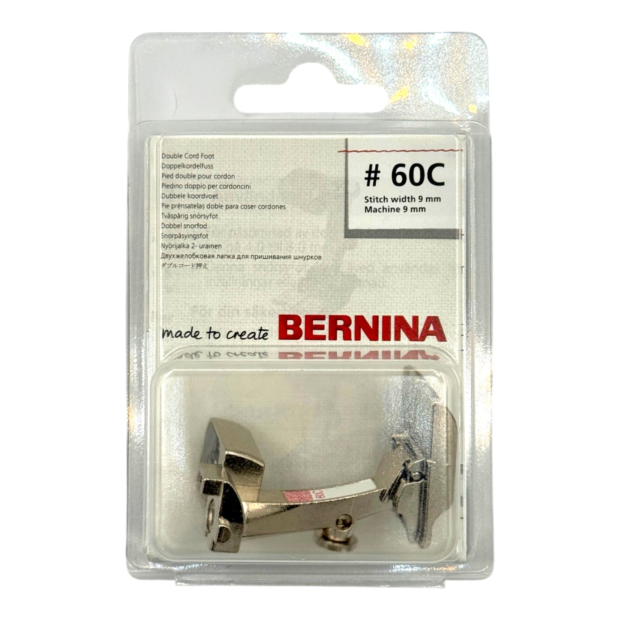 Bernina #60C Double Cording Foot (7-8mm Cord)