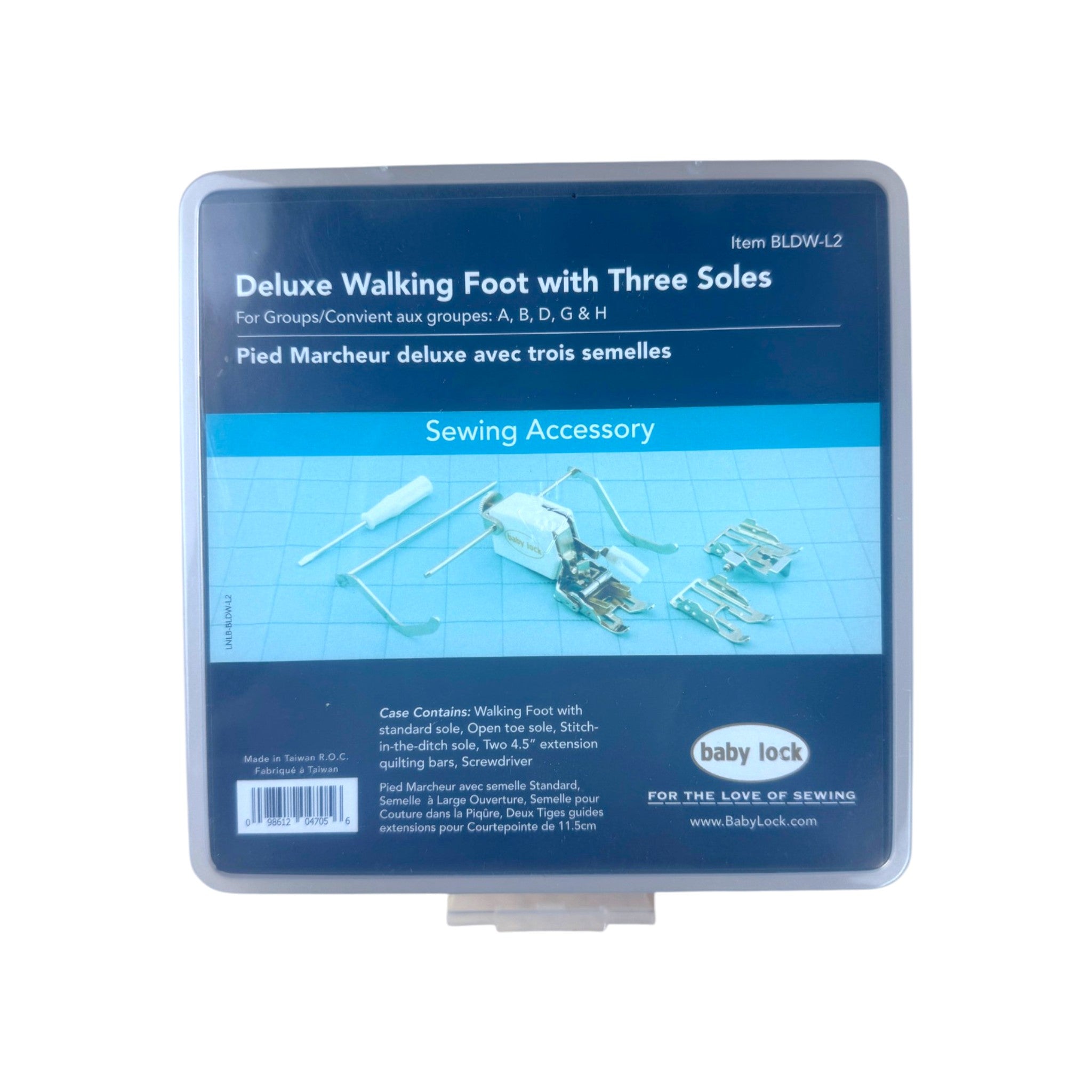 Baby Lock BL Walking Foot Deluxe with 3 Soles BLDW-L2
