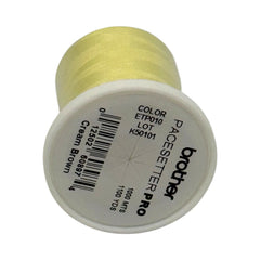 Brother Cream Brown 100% Polyester Color Fast, High Shine Embroidery Thread ETP010