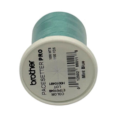 Brother Mint Blue 100% Polyester Color Fast, High Shine Embroidery Thread ETP01048