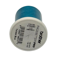 Brother Twister Blue 100% Polyester Color Fast, High Shine Embroidery Thread ETP01051