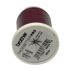 Brother Wine 100% Polyester Color Fast, High Shine Embroidery Thread ETP01022