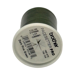 Brother Dark Pine Green 100% Polyester Color Fast, High Shine Embroidery Thread ETP0090